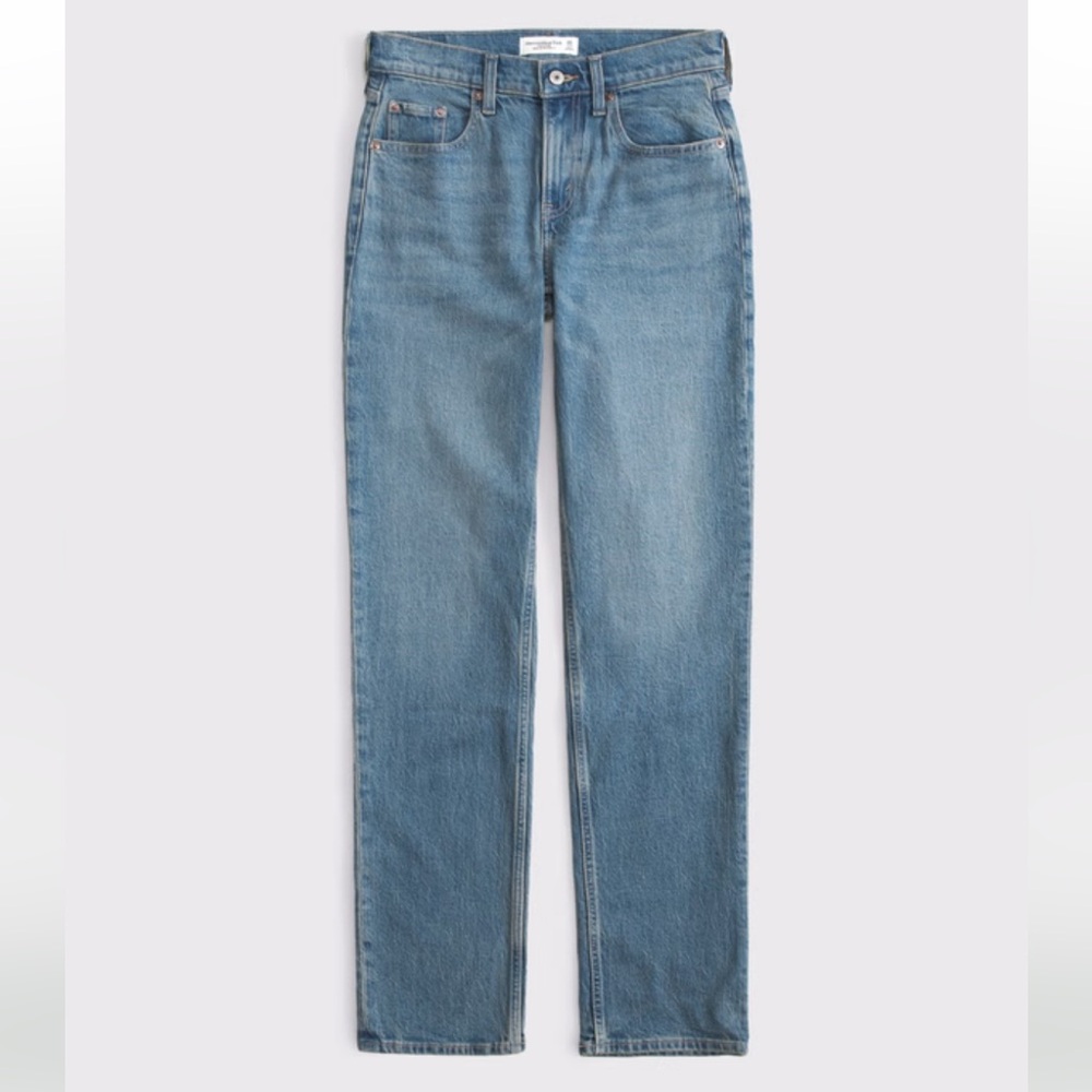 Abercrombie & Fitch Medium Wash 90s Straight Jeans – Size 27